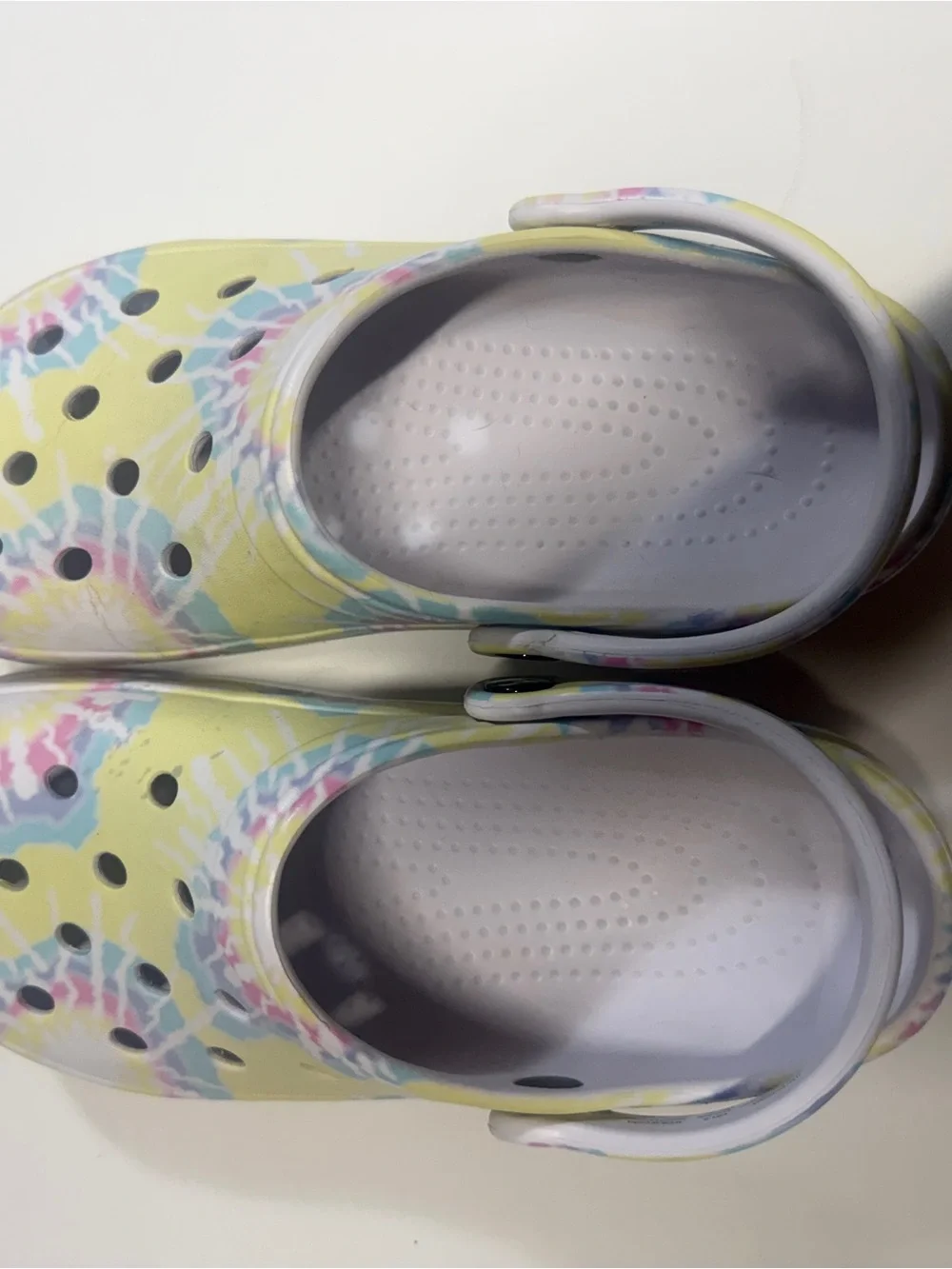 Time and Tru Tie-Dye Clog Sandals - Yellow Multicolor - Picture 9 of 9